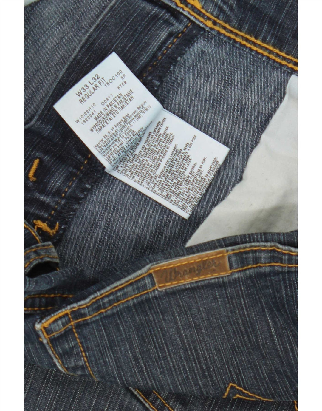 Jeans dritti vestibilità regolare da donna Wrangler W33 L32 cotone blu navy