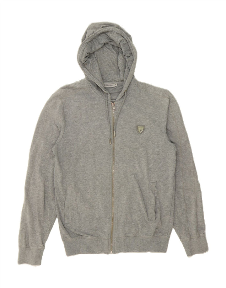 ANTONY MORATO Mens Zip Hoodie Sweater Medium Grey Cotton Vintage Antony Morato and Second-Hand Antony Morato from Messina Hembry 
