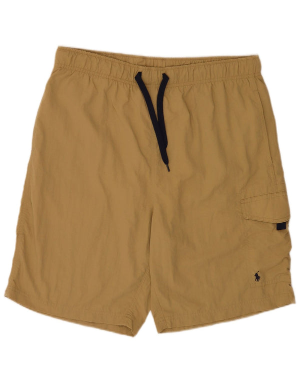 Pantaloncini da bagno da uomo Polo Ralph Lauren nylon medio kaki