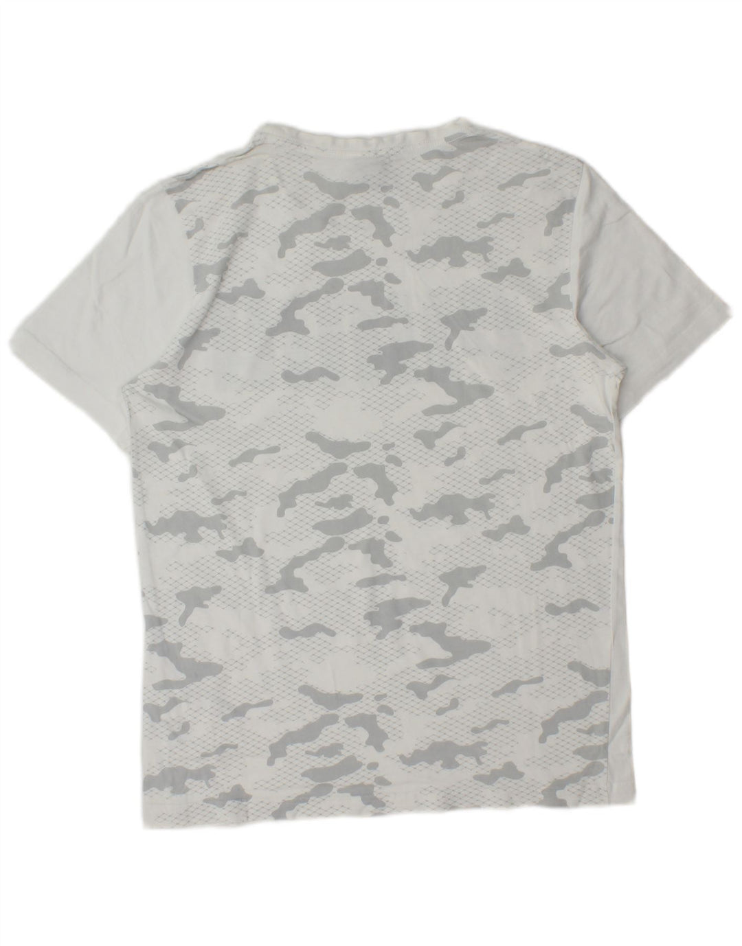 T-shirt grafica da uomo Puma Top Small in cotone mimetico bianco