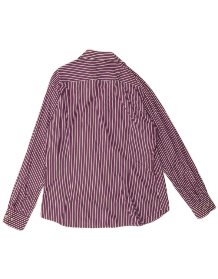 Camicia da uomo Massimo Dutti a righe viola medio