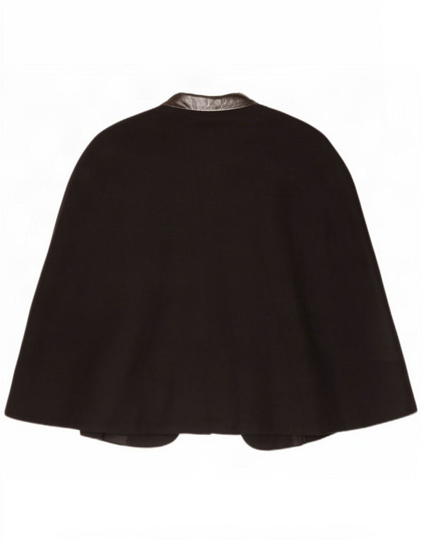 Cappotto poncho da donna Zara UK 14 grande lana nera