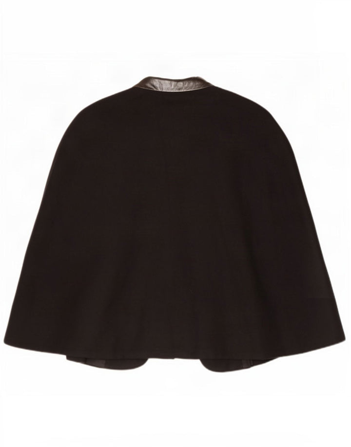 Cappotto poncho da donna Zara UK 14 grande lana nera