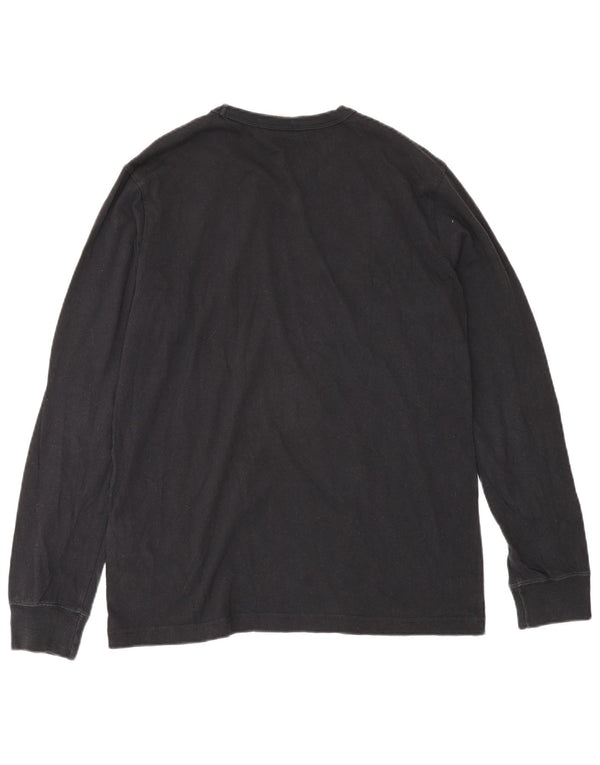 Maglia da uomo a maniche lunghe Champion XS in cotone nero
