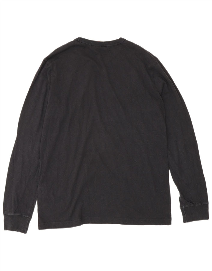 Maglia da uomo a maniche lunghe Champion XS in cotone nero
