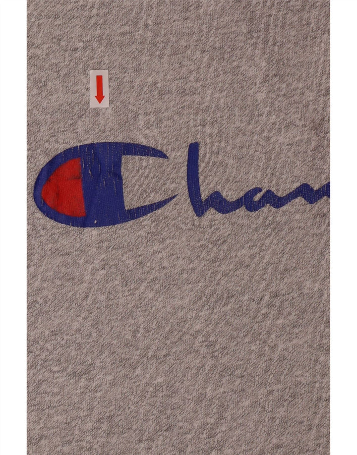 T-shirt grafica da uomo CHAMPION Top in cotone mélange grigio medio