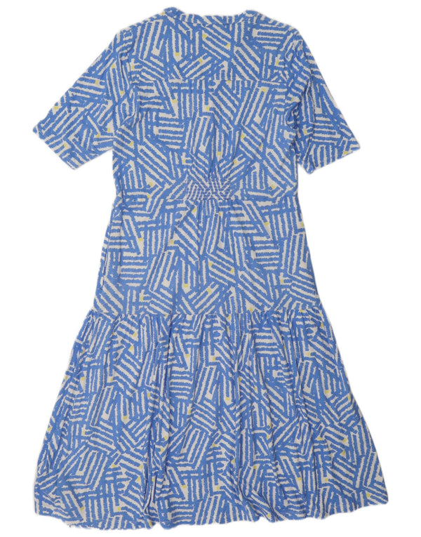 Abito a strati da donna White Stuff UK 12 Modale geometrico blu medio