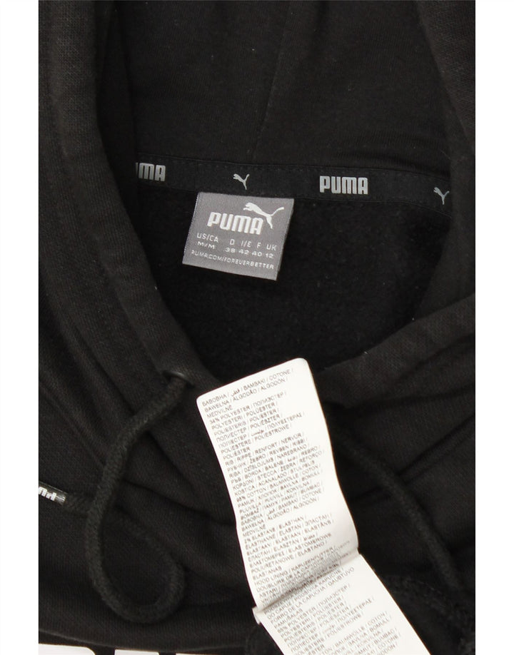 Felpa con cappuccio grafica da donna Puma UK 12 cotone medio nero