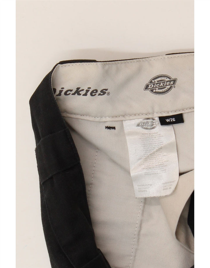 Pantaloni chino da donna Dickies a gamba larga W26 L28 poliestere nero