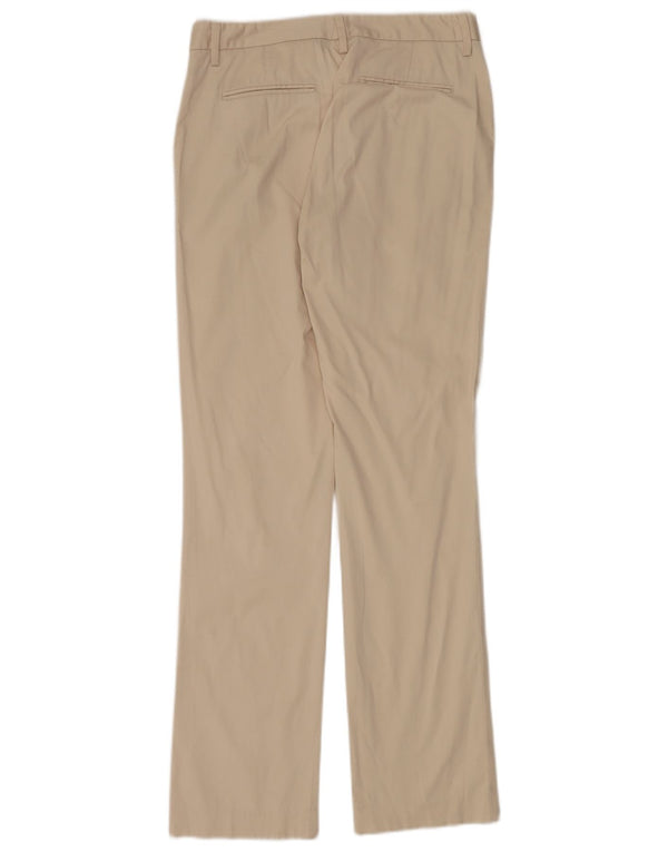 Pantaloni da abito dritti da donna Massimo Dutti EU 38 Small W28 L34 Bianco sporco