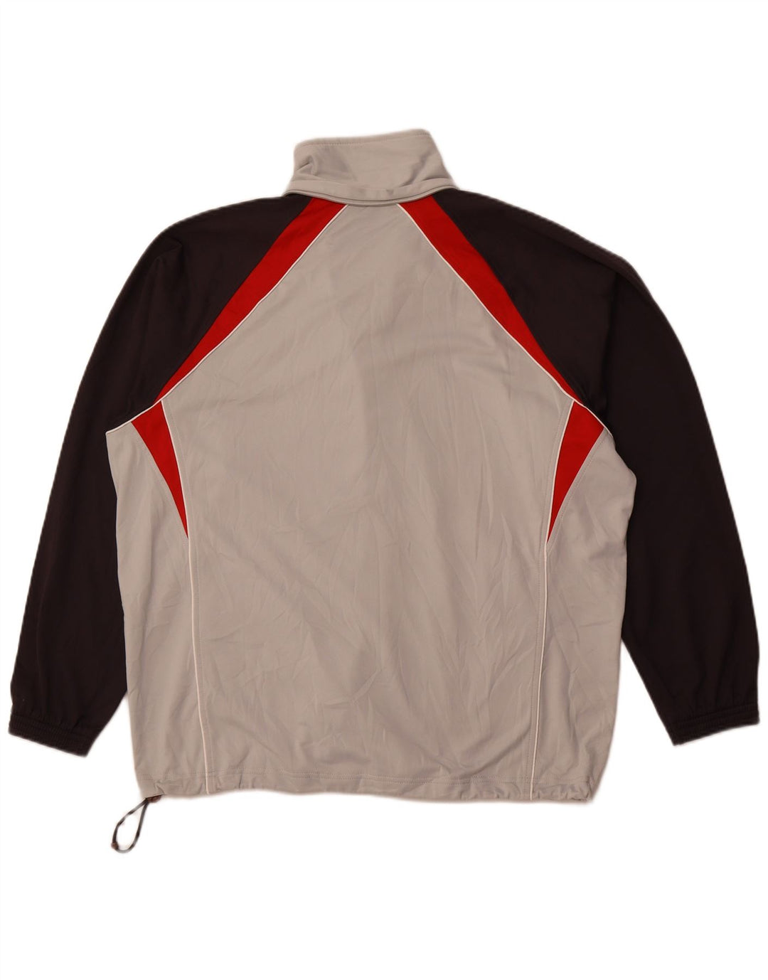 Giacca da tuta da uomo Champion, grande, in poliestere color block grigio