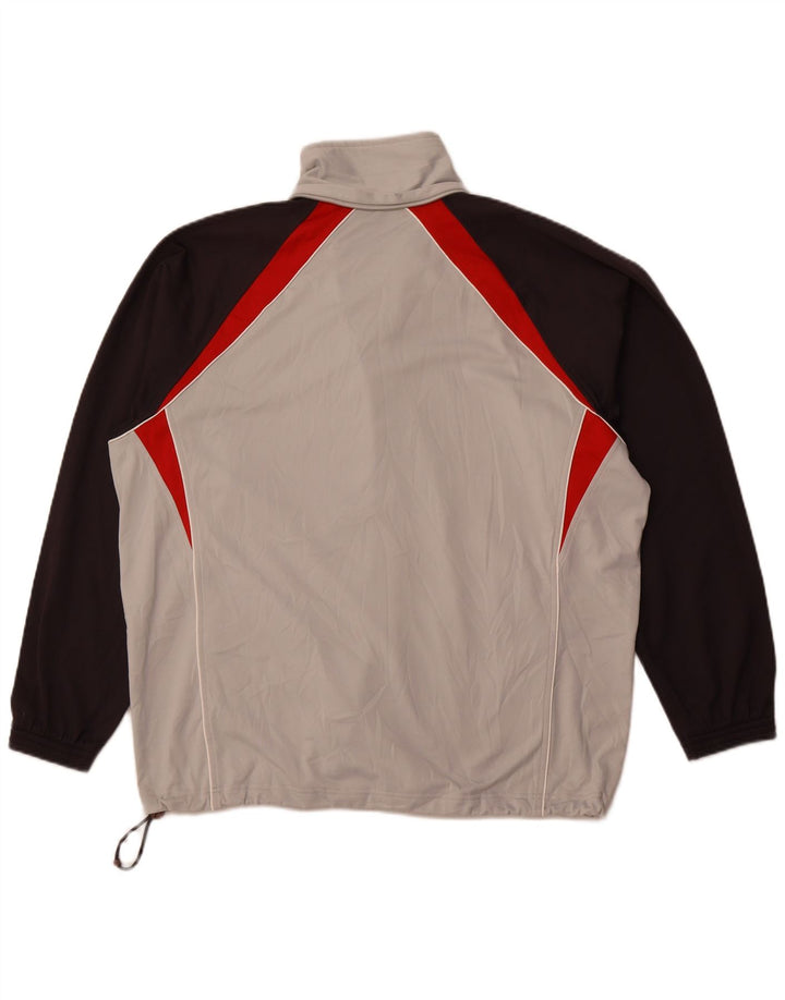 Giacca da tuta da uomo Champion, grande, in poliestere color block grigio