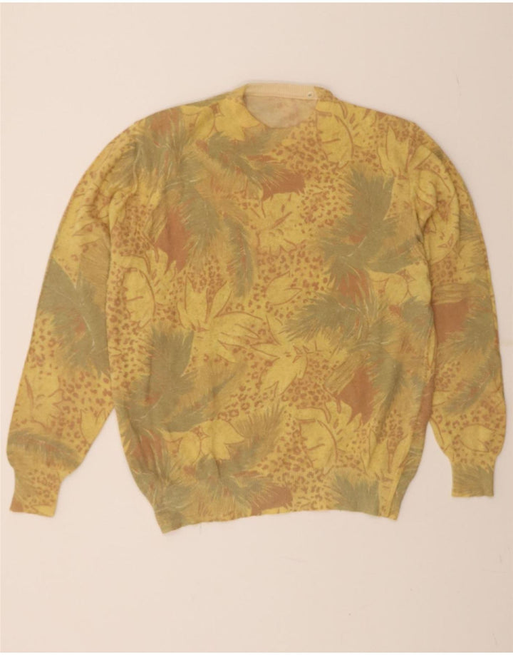 VINTAGE Womens Crew Neck Jumper Sweater IT 46 Large Yellow Vintage Vintage and Second-Hand Vintage from Messina Hembry 