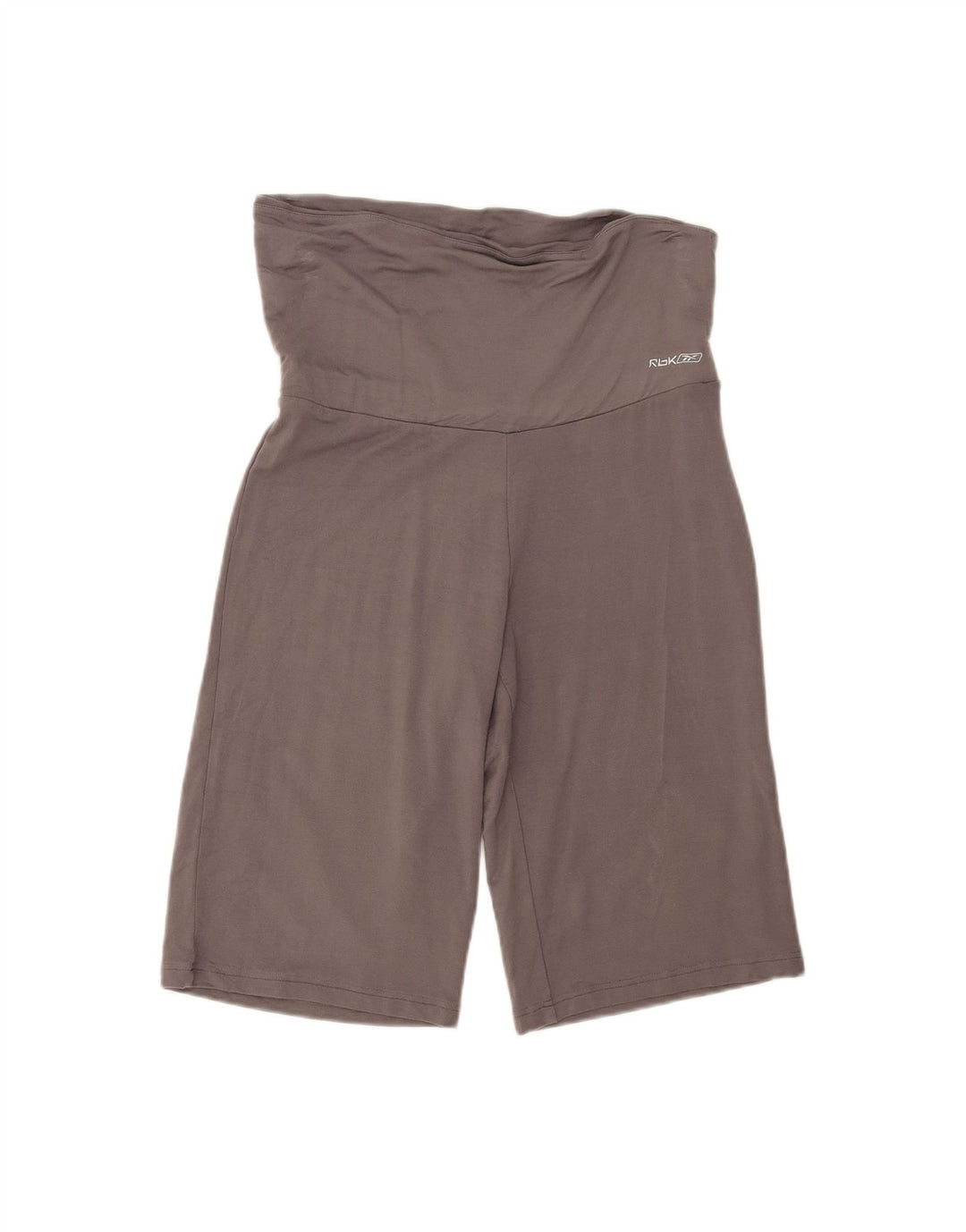 REEBOK Womens Sport Shorts UK 12 Medium Grey Cotton
