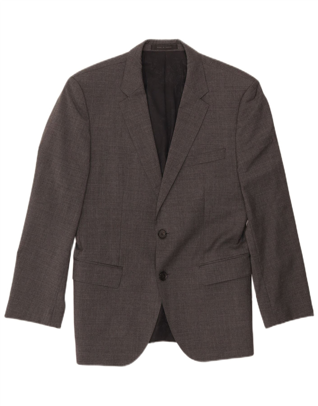 Giacca blazer da uomo a 2 bottoni HUGO BOSS EU 48 lana grigio medio