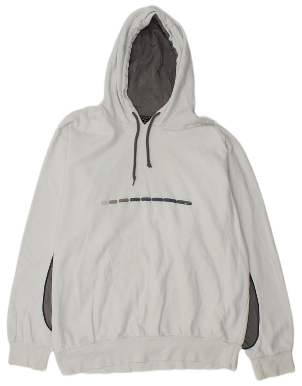 Maglia con cappuccio da uomo Nike UK 45/47 XL Colorblock bianco