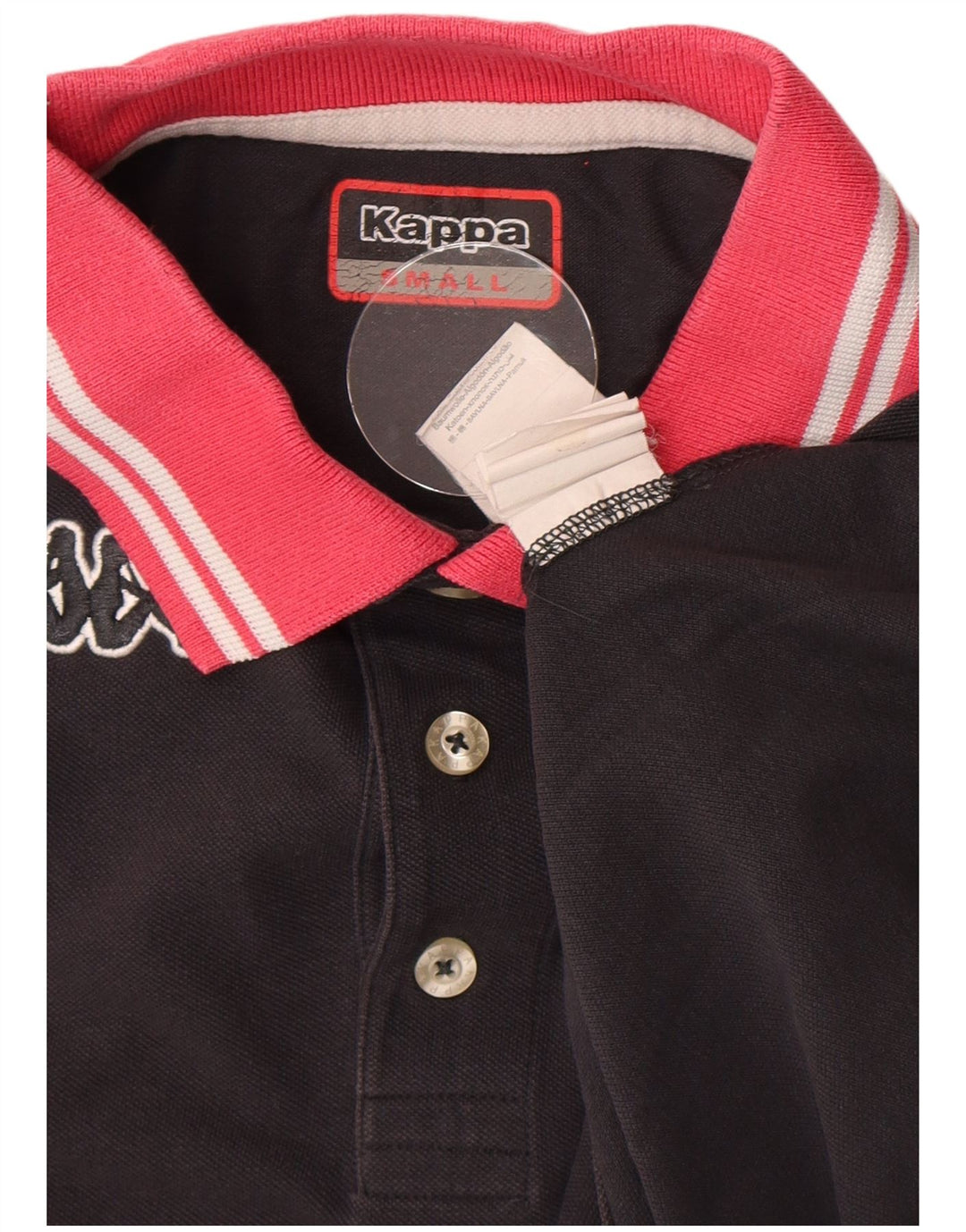 Polo Rugby Uomo Kappa Small Nera in Cotone