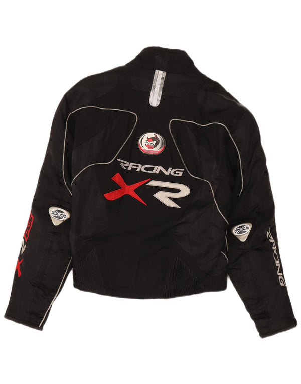 Giacca da corsa grafica da uomo IXS UK 36 Small Nera in poliammide a blocchi di colore