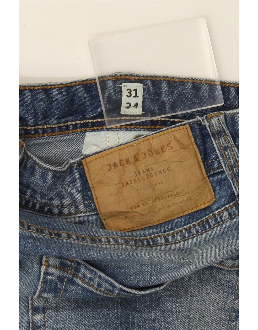 JACK & JONES Jeans Tim Slim da uomo W31 L31 in cotone blu