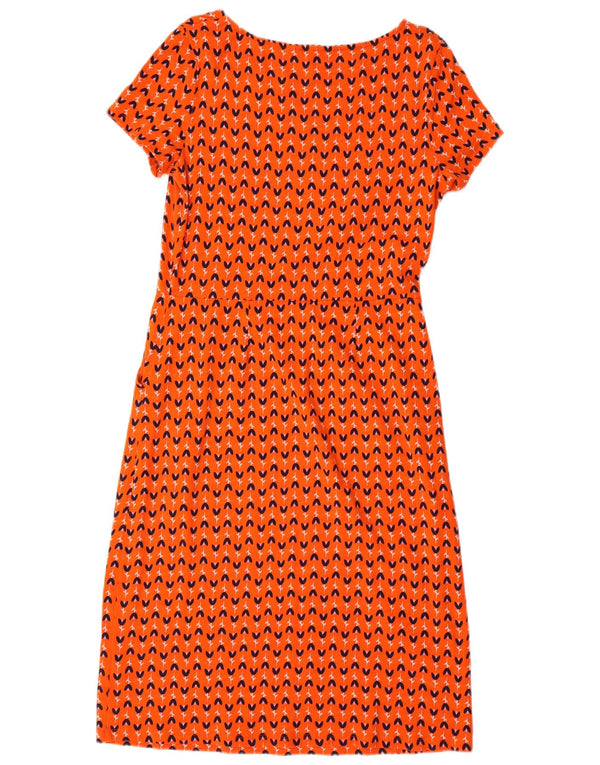 Abito tubino da donna Boden UK 12 Cotone floreale arancione medio