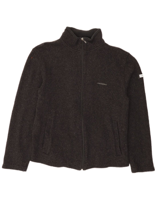 Maglione cardigan da donna Kickers UK 14 Lana grigio medio