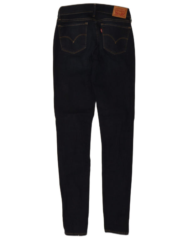 Jeans Levi's da donna 710 super skinny W27 L32 cotone blu navy