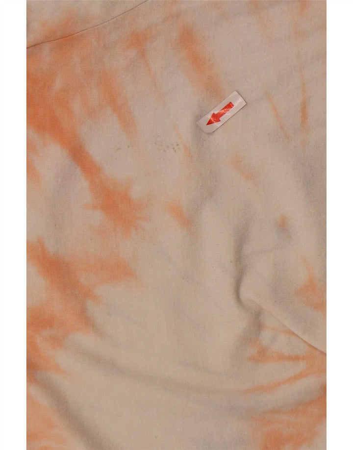 Carhartt Top grafico da uomo a maniche lunghe piccolo in cotone tie-dye multicolore
