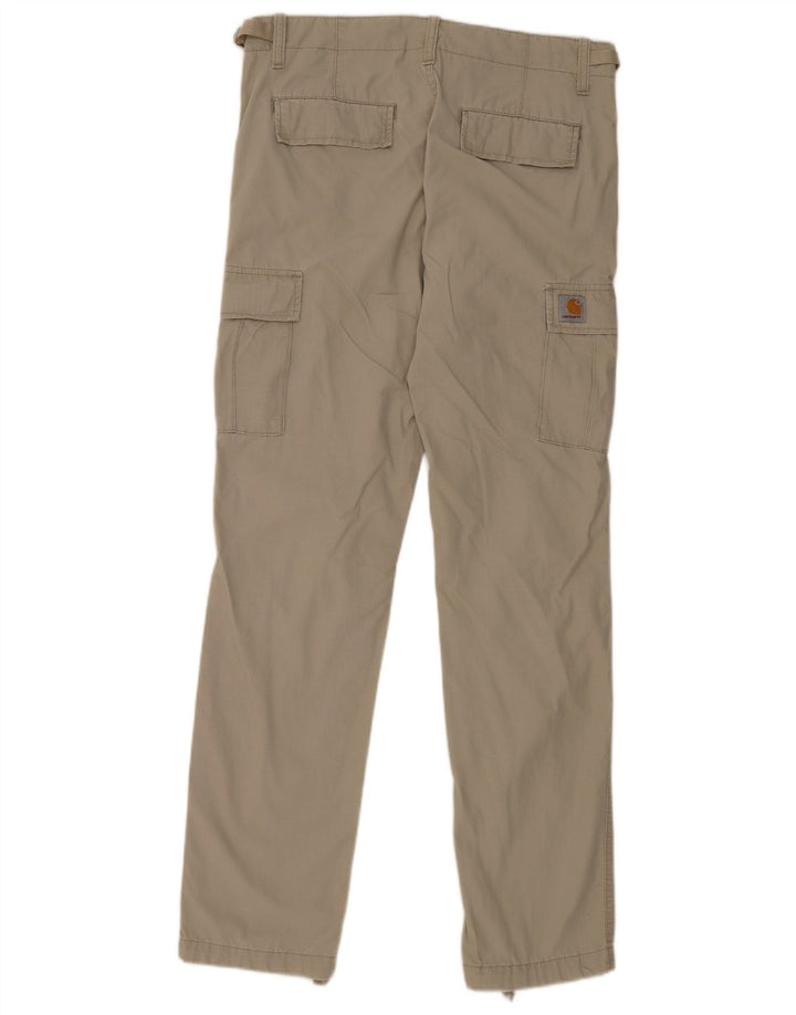 Pantaloni cargo dritti da uomo Carhartt W29 L32 in cotone grigio