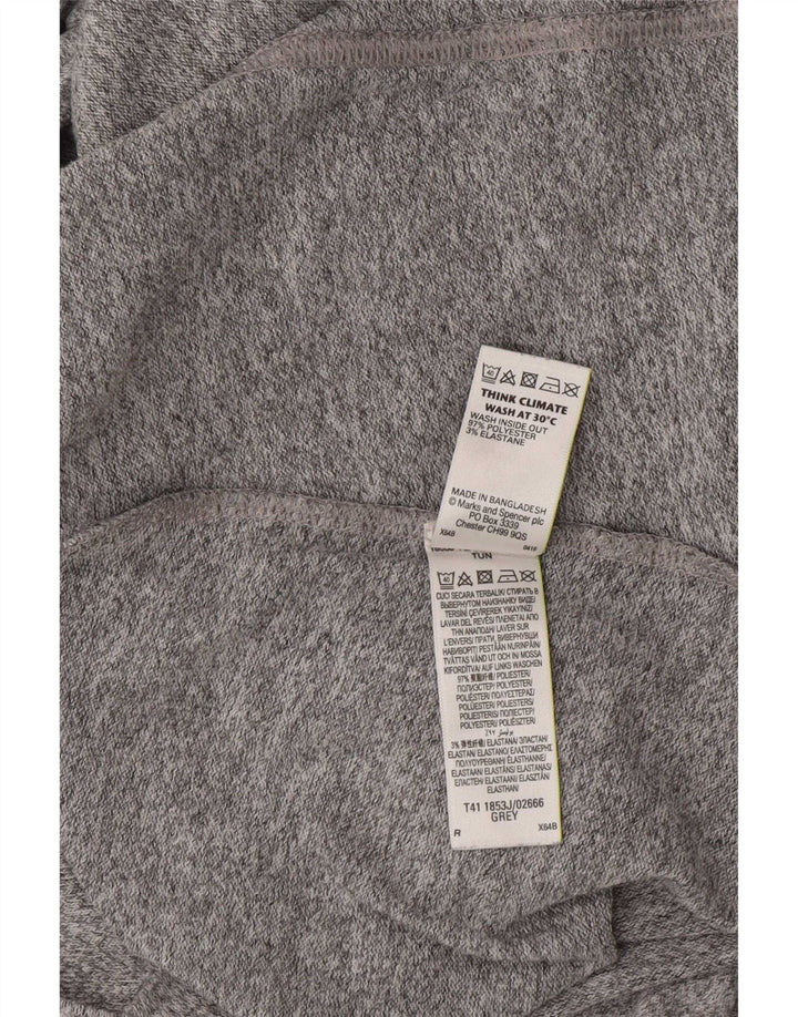 Abito a trapezio con maniche a 3/4 da donna Marks & Spencer UK 12 Poliestere grigio medio