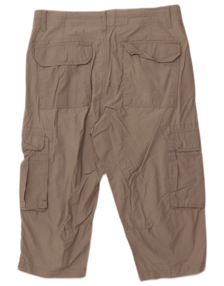 CALVIN KLEIN Bermuda cargo da uomo W32 cotone grigio medio