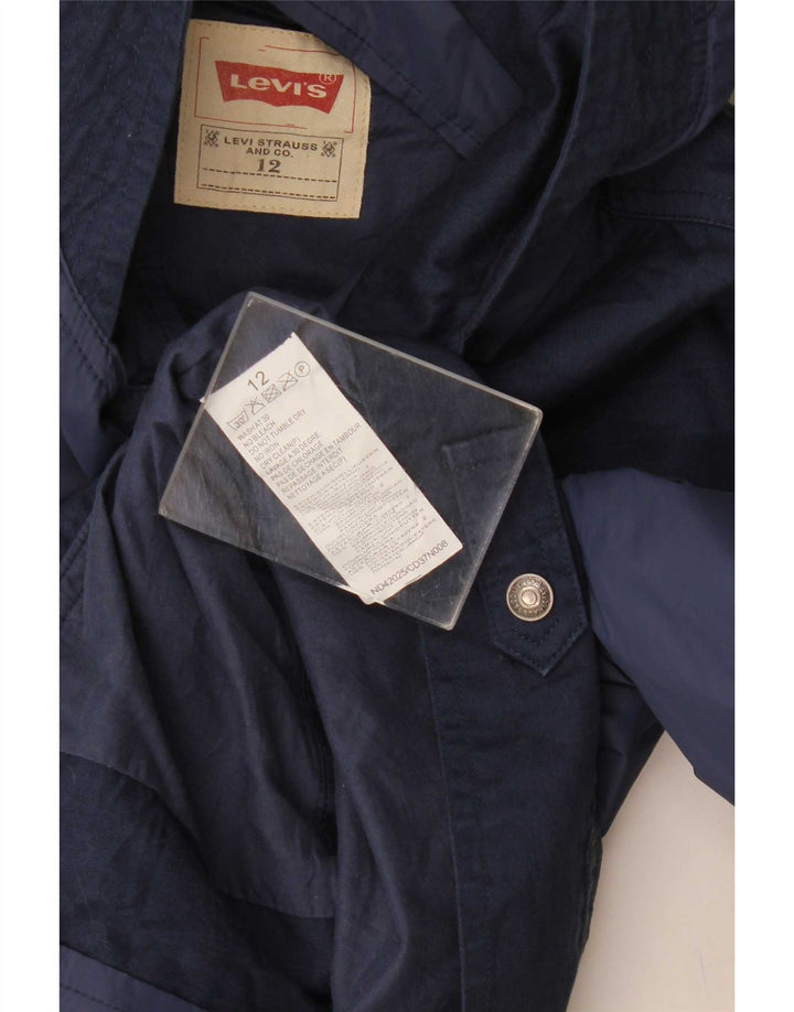 Bomber con cappuccio grafico Levi's per ragazzi 11-12 anni Colorblock blu navy