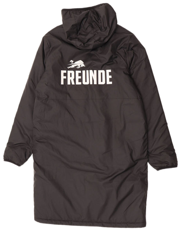 Cappotto imbottito con cappuccio grafico Nike da uomo UK 40 grande poliestere nero
