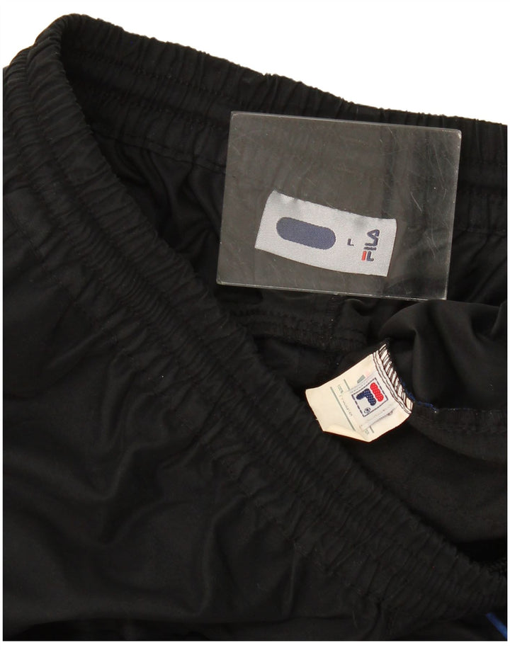 Pantaloni da tuta Fila da donna Capri UK 14 Large Nero Poliestere