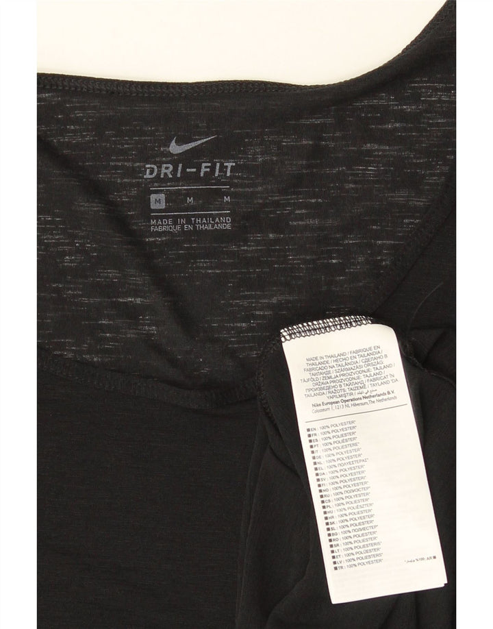 Canotta Nike Dri Fit da donna UK 14 medio nero poliestere