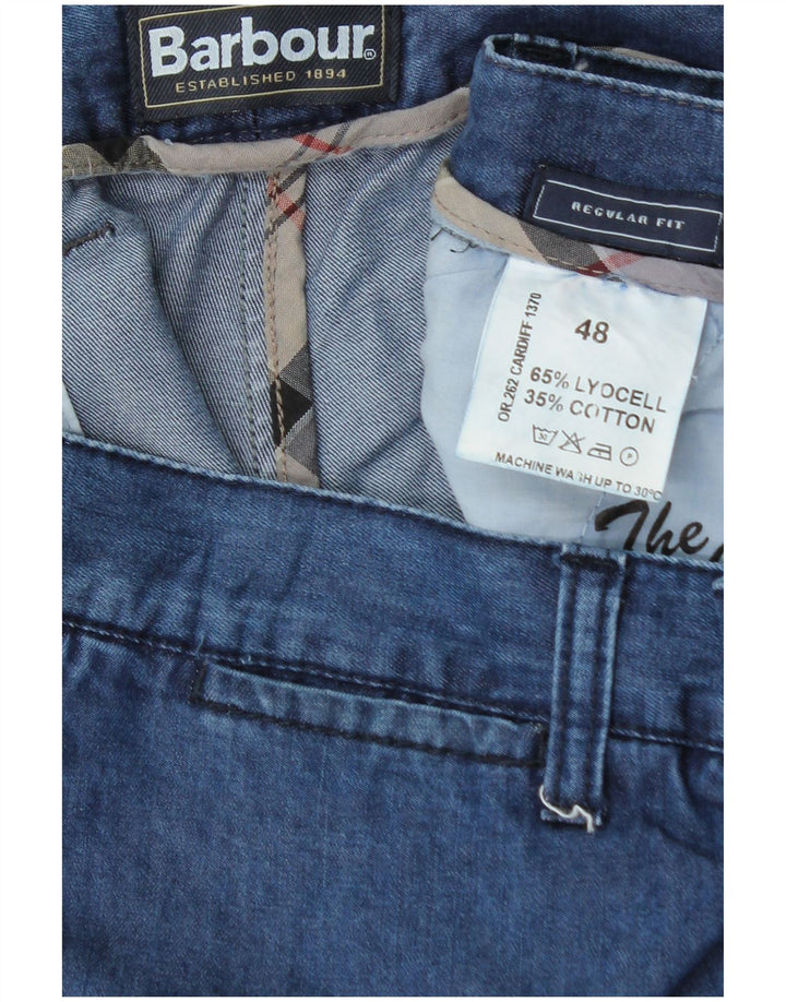 Jeans dritti vestibilità regolare da donna Barbour XL W36 L27 Lyocell blu