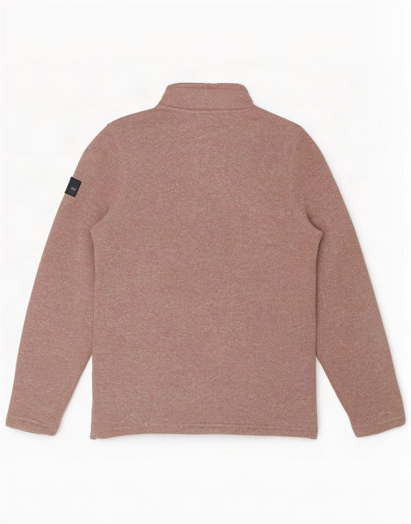 Tog 24 Felpa oversize da donna con collo con zip, maglione UK 10 piccolo rosa