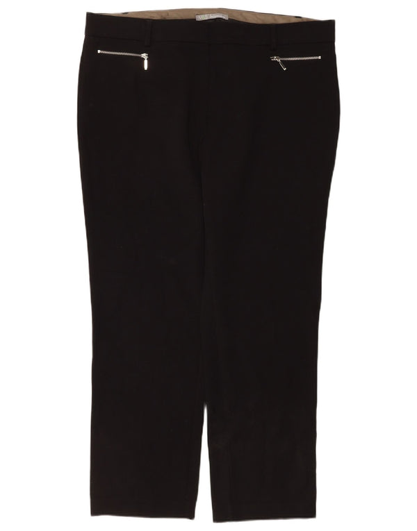 Pantaloni casual dritti da donna Marks & Spencer UK 18 XL W38 L28 neri