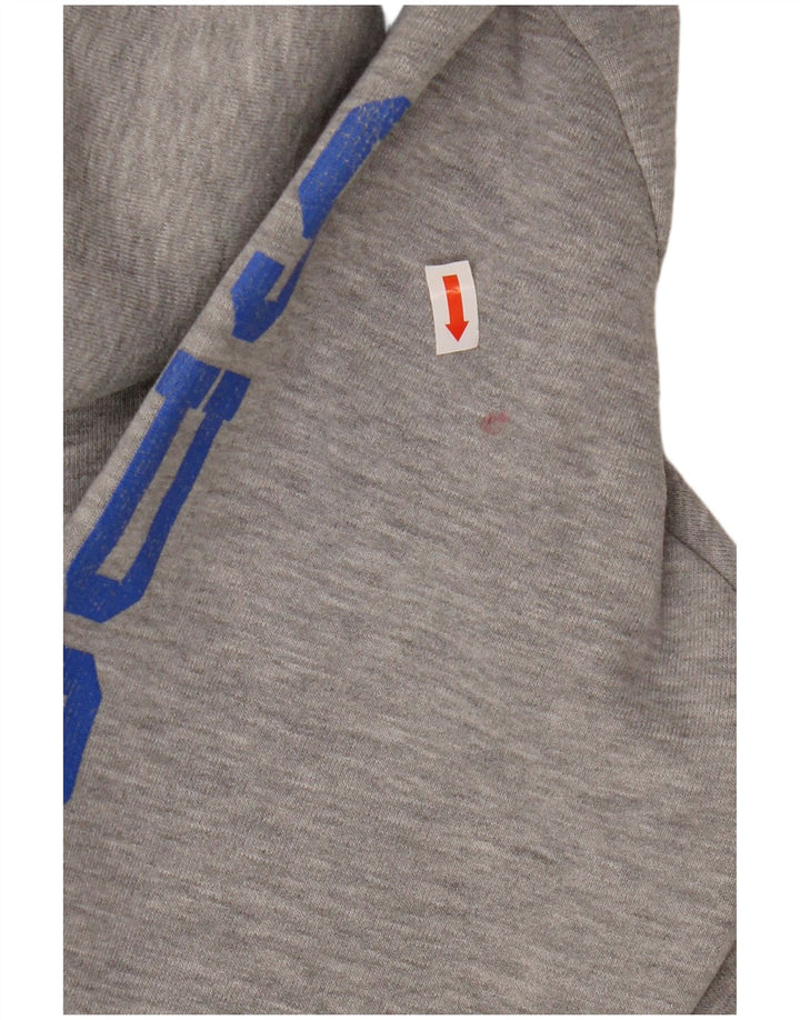 Maglione con cappuccio e zip grafica da uomo Superdry Poliestere grigio medio