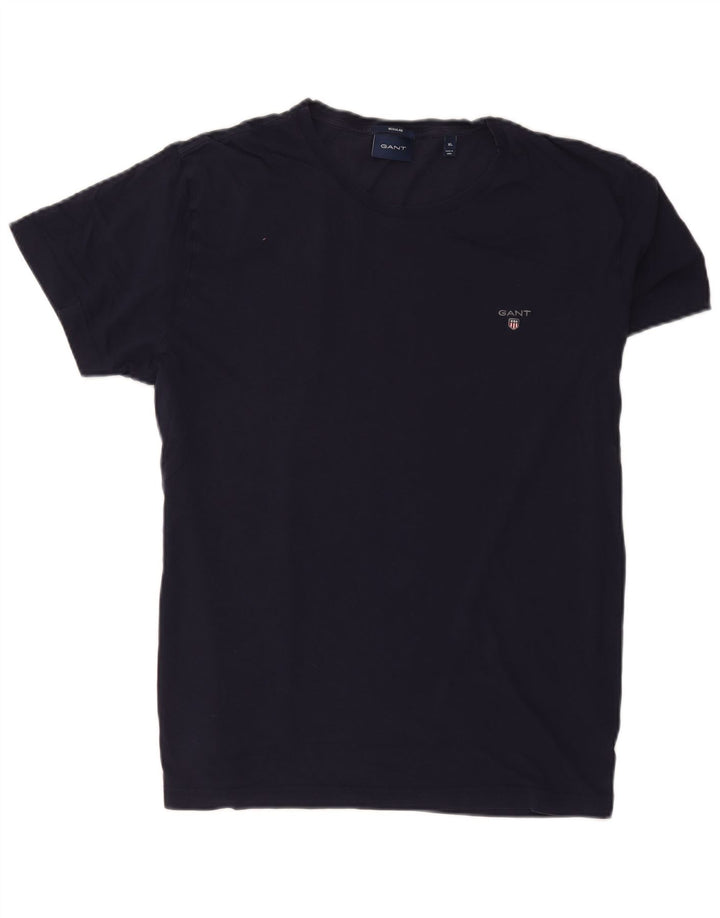 Gant T-shirt regolare da uomo Top XL in cotone blu navy