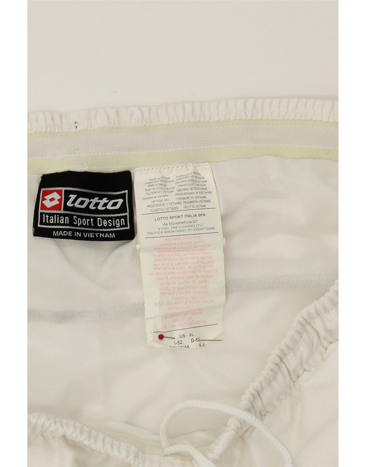 LOTTO Mens Sport Shorts XL White Polyester Vintage Lotto and Second-Hand Lotto from Messina Hembry 