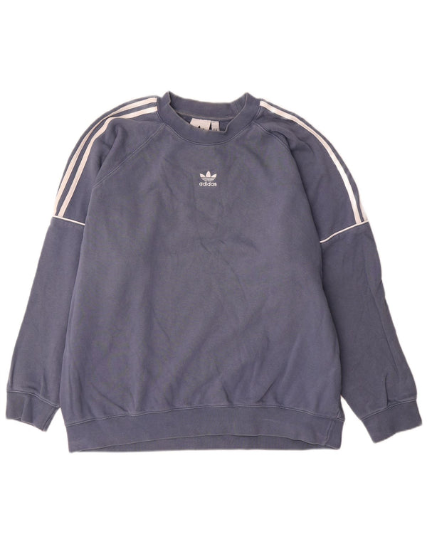 Felpa Adidas Uomo Maglione XL Blu Navy Cotone