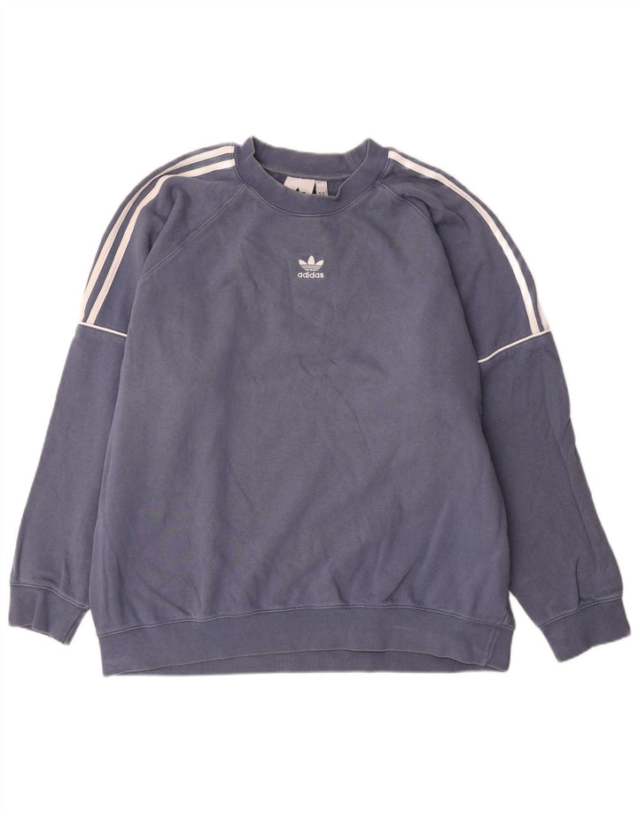 Felpa Adidas Uomo Maglione XL Blu Navy Cotone