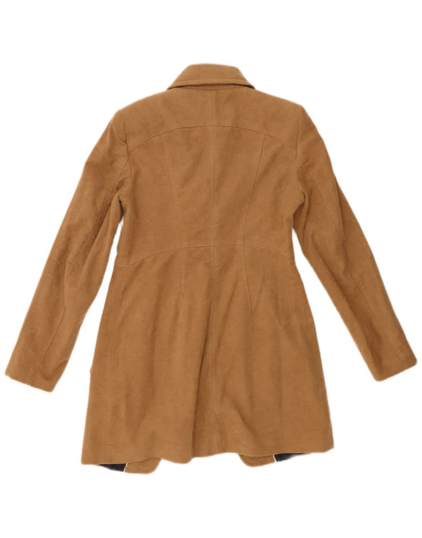 Cappotto doppiopetto da donna Zara UK 12 Cotone beige medio