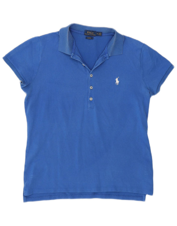 Polo Ralph Lauren da donna slim fit polo UK 14 cotone blu medio