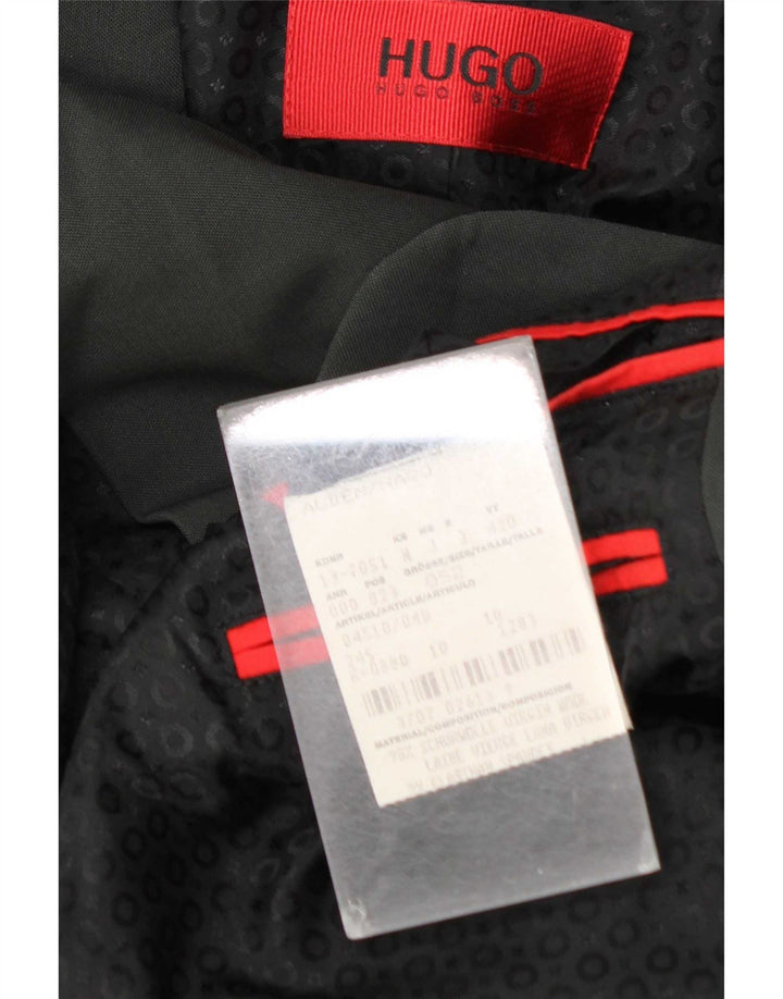 Giacca blazer da uomo a 2 bottoni Hugo Boss EU 52 XL lana grigia
