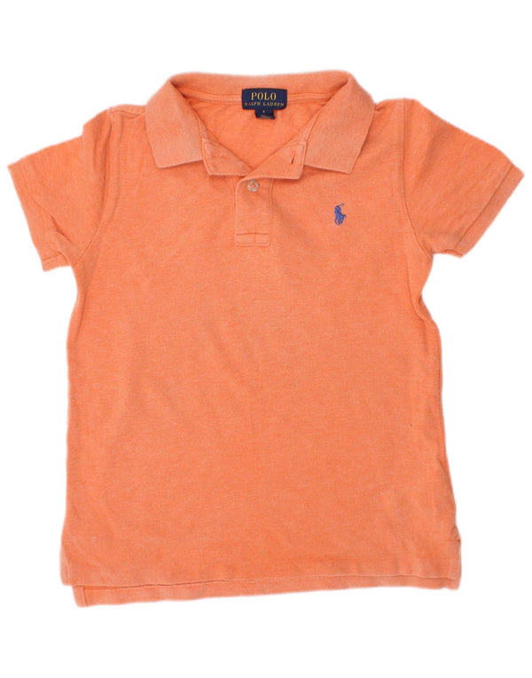 Polo Ralph Lauren Camicia Bambino 4-5 Anni Cotone Arancione