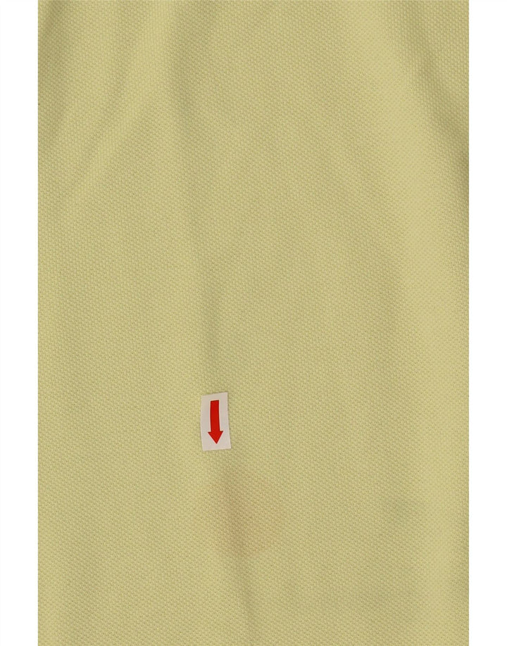 TOMMY HILFIGER Mens Polo Shirt Medium Yellow