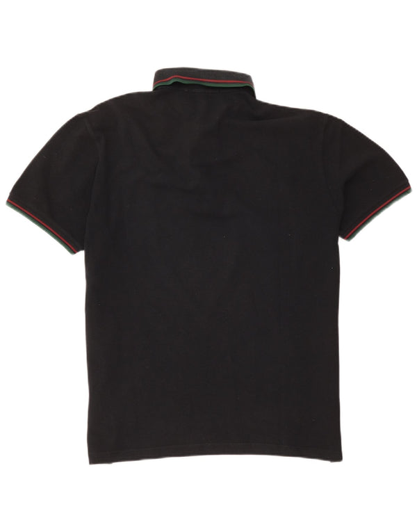 Polo da uomo Fred Perry in cotone a righe nere medie