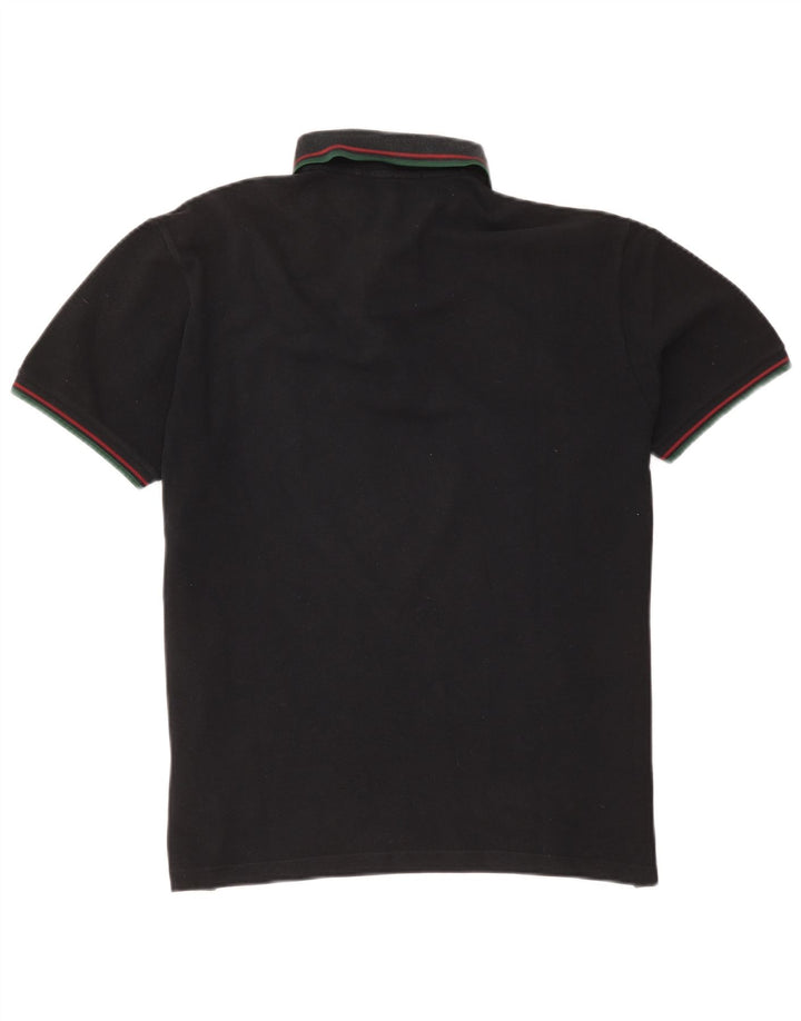 Polo da uomo Fred Perry in cotone a righe nere medie
