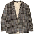 Tiglio Giacca Blazer 2 Bottoni Uomo IT 50 Large Grigio Pied De Poule Lana Vergine